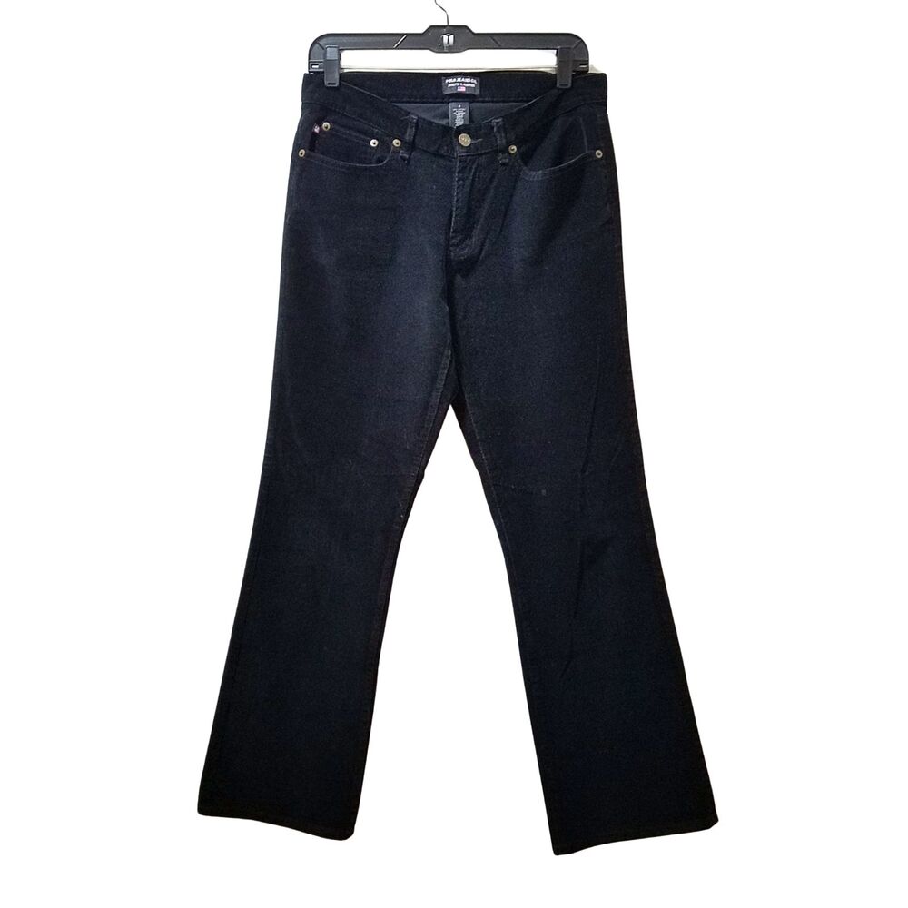 Polo Jeans Ralph Lauren Corduroy Pants Women’s 8 Black Bootcut Stretch 30x32